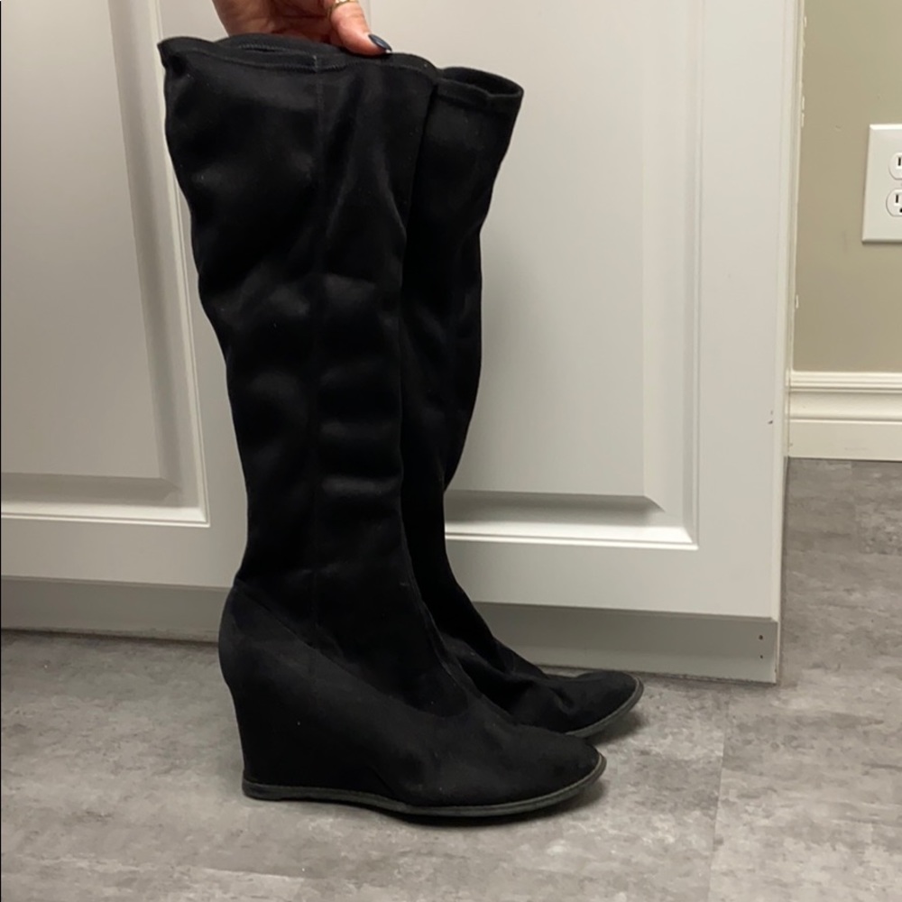 Victoria Secret Suede Wedge Boots